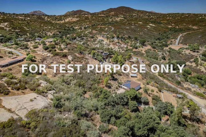Demo/Test Data 20591 Sycamore Springs Rd, Jamul, Ca 91935