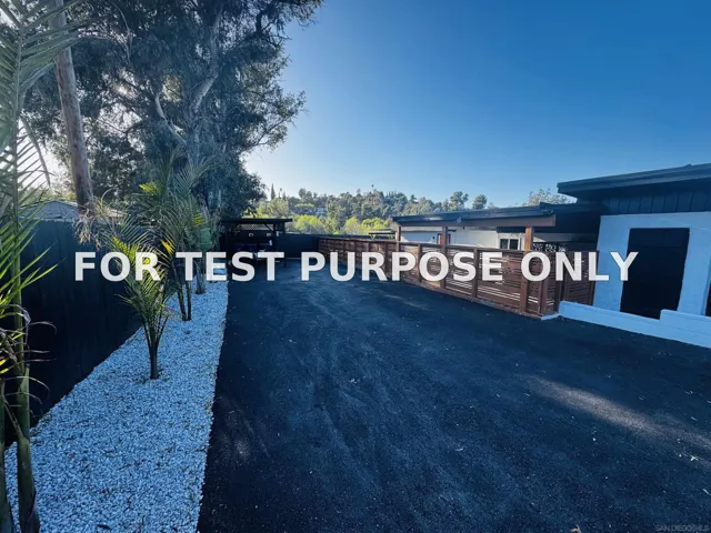Demo/Test Data 9174 Winter Gardens Blvd., Lakeside, Ca 92040