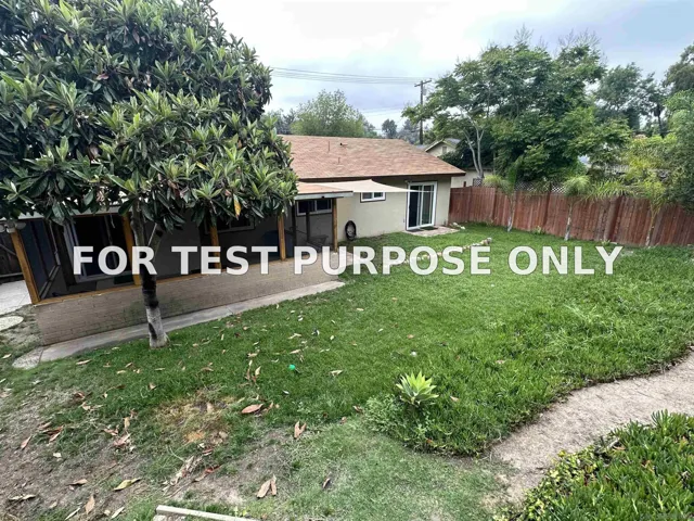 Demo/Test Data 4859 Campanile Dr, San Diego, Ca 92115