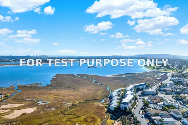 Demo/Test Data 4015 Crown Point Dr Unit 102, San Diego, Ca 92109