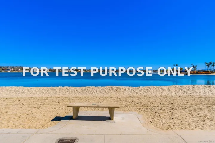 Demo/Test Data 826 Seagirt Ct, San Diego, Ca 92109