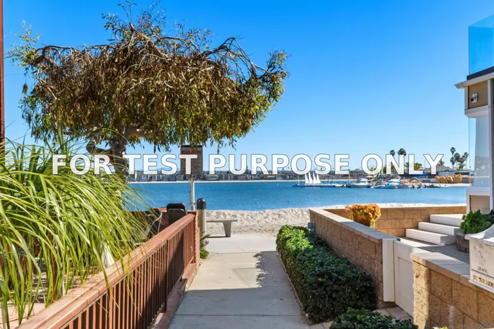 Demo/Test Data 826 Seagirt Ct, San Diego, Ca 92109