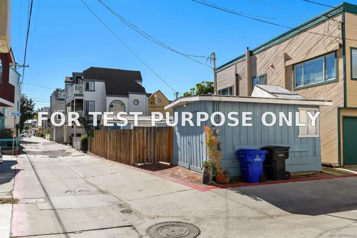 Demo/Test Data 826 Seagirt Ct, San Diego, Ca 92109