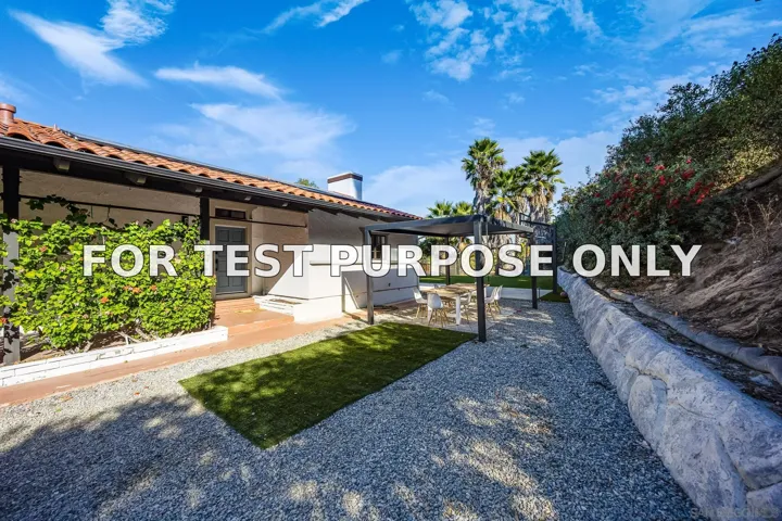 Demo/Test Data 9903 Shadow Rd, La Mesa, Ca 91941
