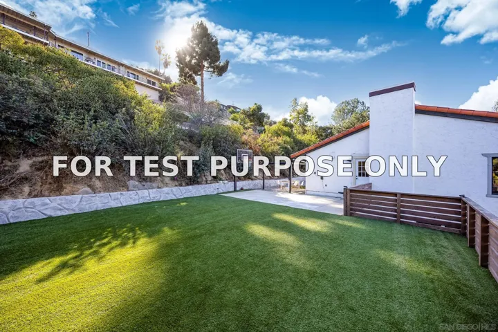 Demo/Test Data 9903 Shadow Rd, La Mesa, Ca 91941
