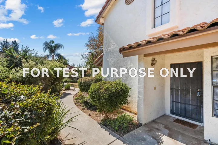 Demo/Test Data 1651 S Juniper Unit 185, Escondido, Ca 92025