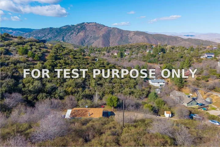 Demo/Test Data 3247 Canyon Dr, Julian, Ca 92036