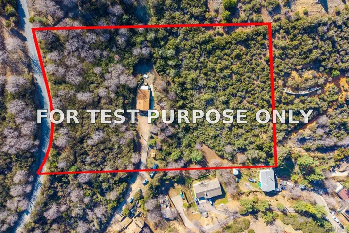 Demo/Test Data 3247 Canyon Dr, Julian, Ca 92036