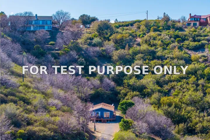 Demo/Test Data 3247 Canyon Dr, Julian, Ca 92036