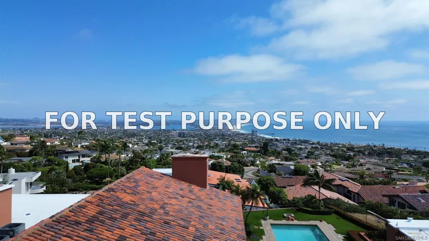 Demo/Test Data 5717 Baja Mar, La Jolla, Ca 92037