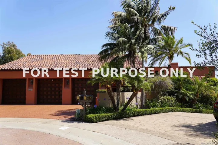 Demo/Test Data 5717 Baja Mar, La Jolla, Ca 92037
