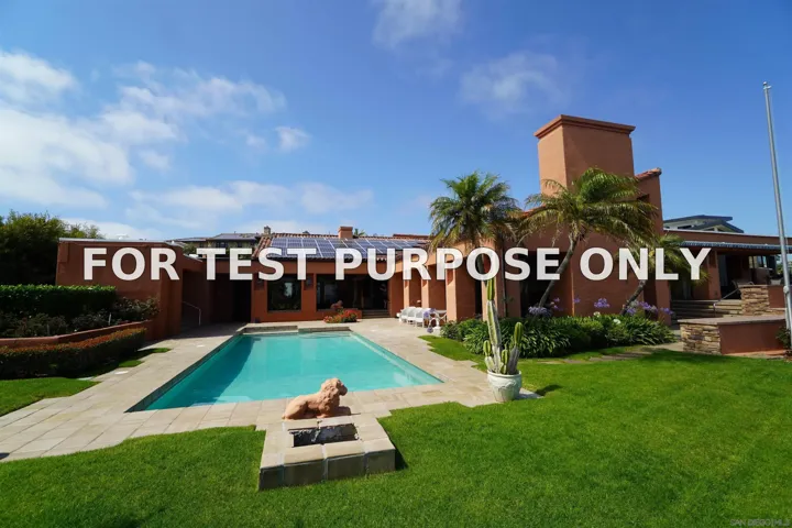 Demo/Test Data 5717 Baja Mar, La Jolla, Ca 92037