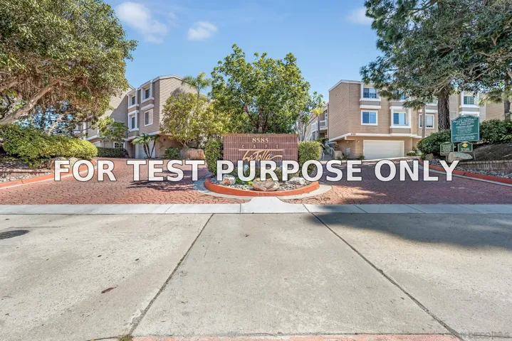 Demo/Test Data 8585 Via Mallorca Unit 1, La Jolla, Ca 92037