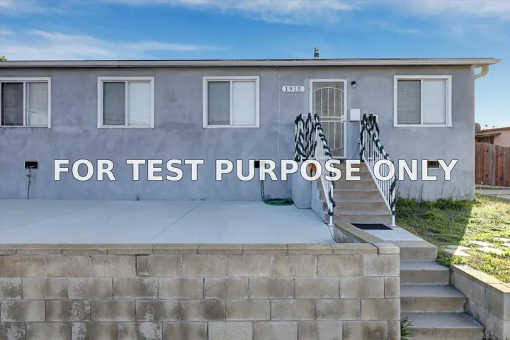 Demo/Test Data 1915-17 Westinghouse St, San Diego, Ca 92111