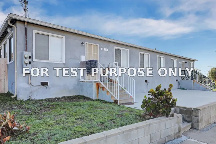 Demo/Test Data 1915-17 Westinghouse St, San Diego, Ca 92111