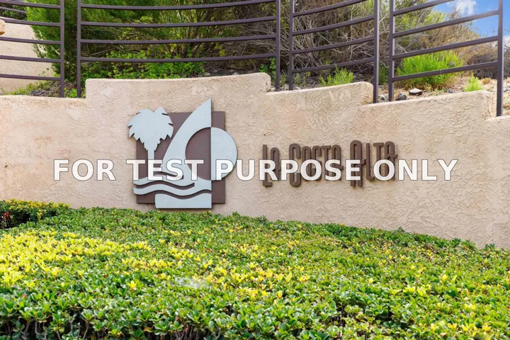Demo/Test Data 6970 Ballena Way Unit 50, Carlsbad, Ca 92009