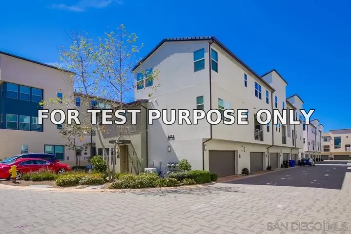 Demo/Test Data 16755 Coyote Bush Dr Unit 75, San Diego, Ca 92127