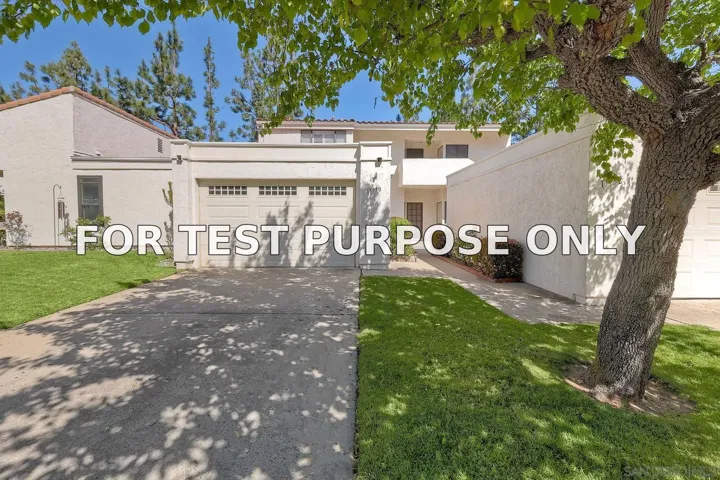 Demo/Test Data 17730 Valle De Lobo, Poway, Ca 92064