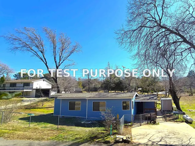 Demo/Test Data 2726 Salton Vista Dr, Julian, Ca 92036