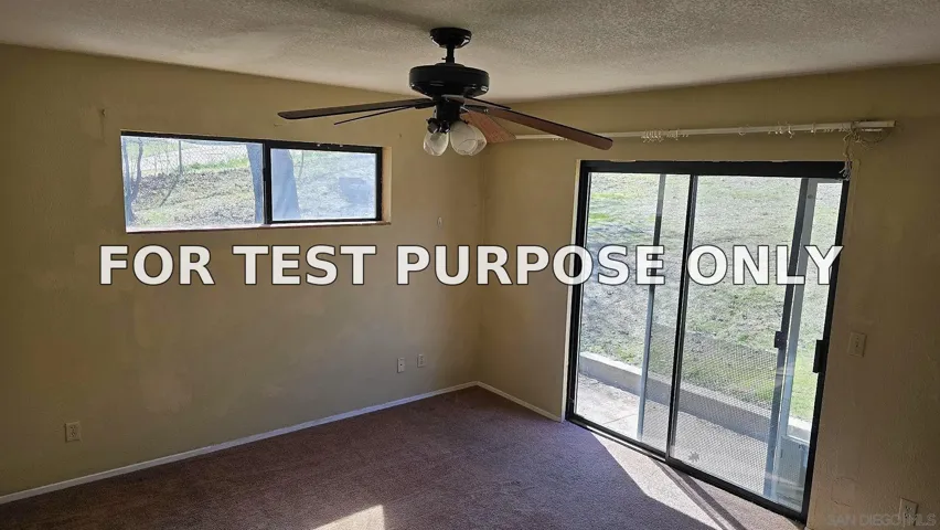 Demo/Test Data 2726 Salton Vista Dr, Julian, Ca 92036