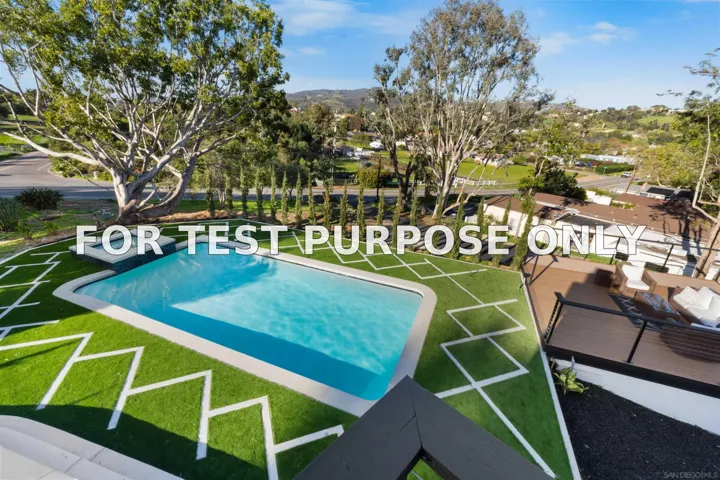 Demo/Test Data 2101 Monte Vista Drive, Vista, Ca 92084