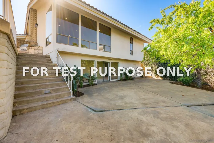 Demo/Test Data 3013 Woodford Dr, La Jolla, Ca 92037