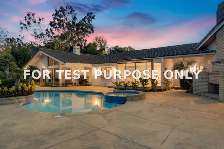 Demo/Test Data 3013 Woodford Dr, La Jolla, Ca 92037