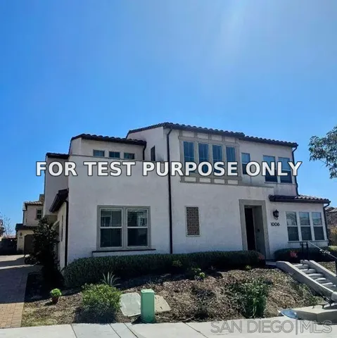 Demo/Test Data 1006 Camino Marcela, Chula Vista, Ca 91913