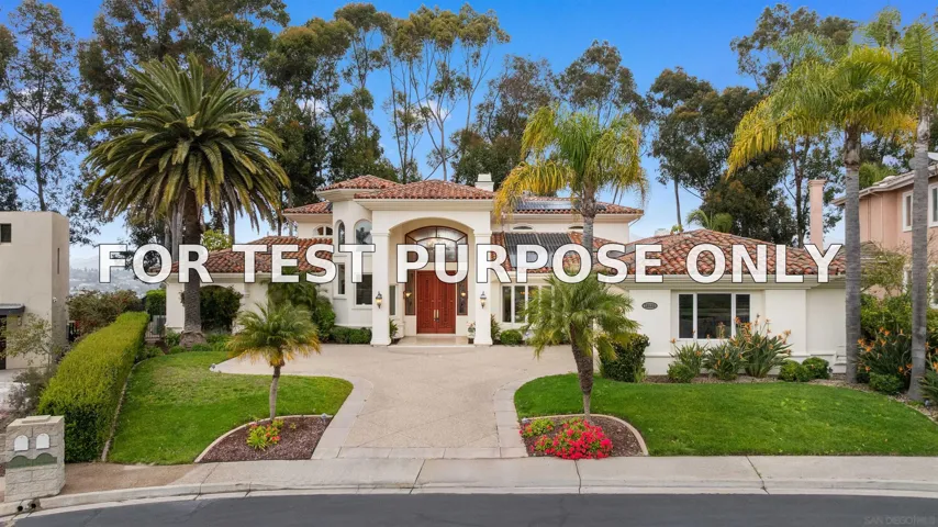 Demo/Test Data 12131 View Pointe Row, San Diego, Ca 92128