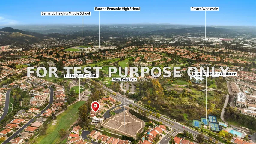 Demo/Test Data 12131 View Pointe Row, San Diego, Ca 92128