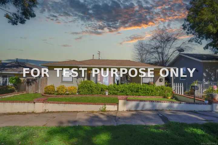 Demo/Test Data 222 W 8th Ave, Escondido, Ca 92025