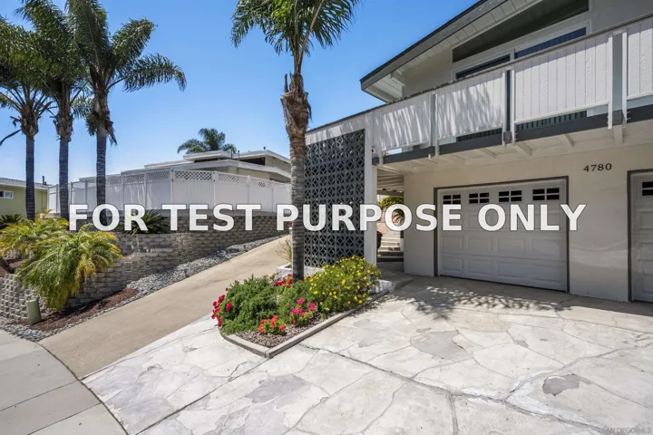 Demo/Test Data 4780 Orten Street, San Diego, Ca 92117