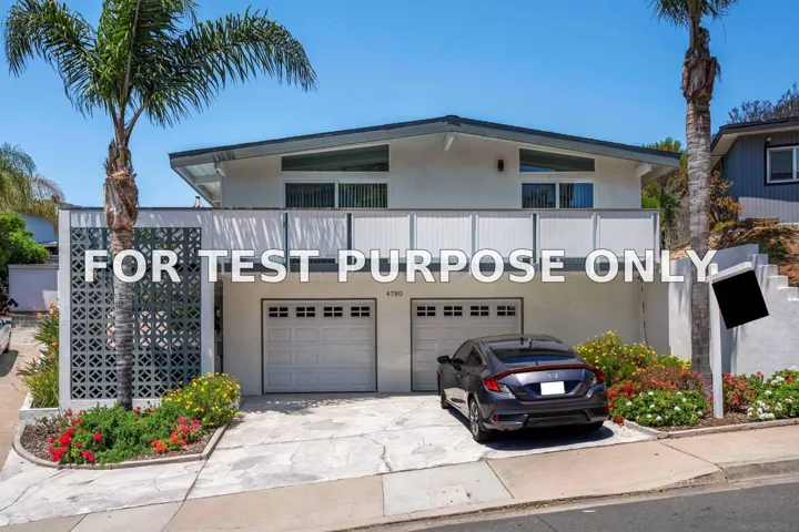 Demo/Test Data 4780 Orten Street, San Diego, Ca 92117