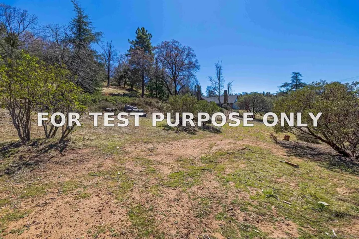 Demo/Test Data 3869 Pine Hills Rd, Julian, Ca 92036