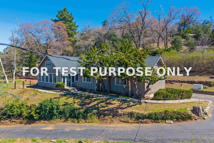 Demo/Test Data 3869 Pine Hills Rd, Julian, Ca 92036