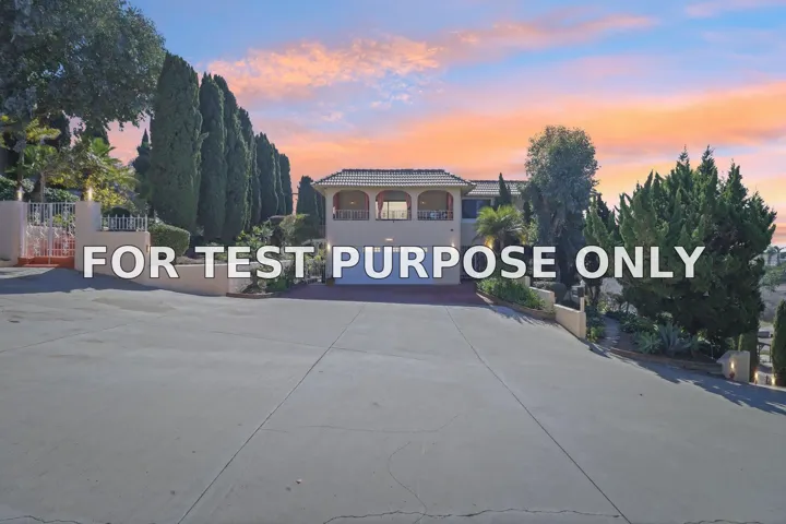 Demo/Test Data 4770 Jellett St, San Diego, Ca 92110