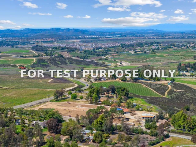 Demo/Test Data 34020 Madera De Playa, Temecula, Ca 92592