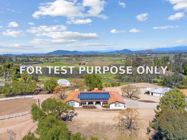 Demo/Test Data 34020 Madera De Playa, Temecula, Ca 92592