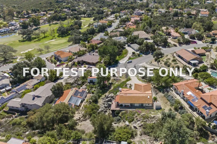 Demo/Test Data 15519 Calistoga Dr., Ramona, Ca 92065