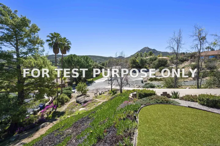 Demo/Test Data 15519 Calistoga Dr., Ramona, Ca 92065