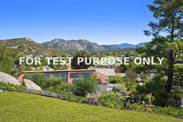 Demo/Test Data 15519 Calistoga Dr., Ramona, Ca 92065