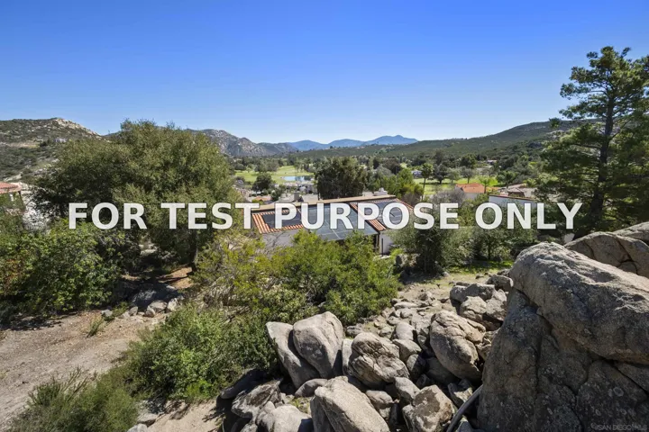 Demo/Test Data 15519 Calistoga Dr., Ramona, Ca 92065