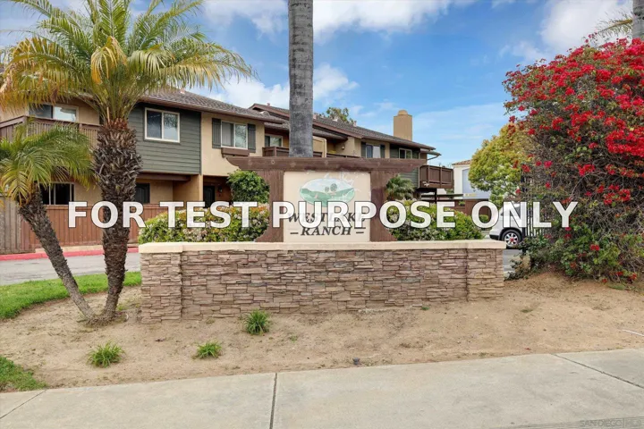 Demo/Test Data 219 Westlake Dr Unit 219-3, San Marcos, Ca 92069
