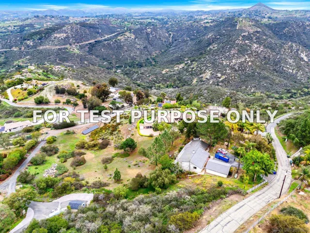 Demo/Test Data 28983 Mountain Meadow Rd, Escondido, Ca 92026