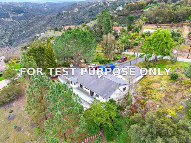 Demo/Test Data 28983 Mountain Meadow Rd, Escondido, Ca 92026