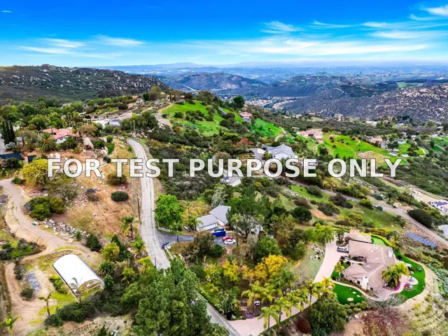 Demo/Test Data 28983 Mountain Meadow Rd, Escondido, Ca 92026