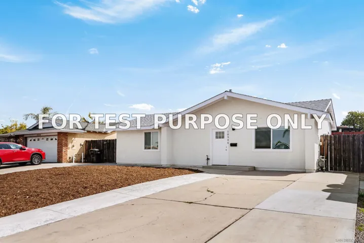 Demo/Test Data 10345 Lipscomb Dr, San Diego, Ca 92126