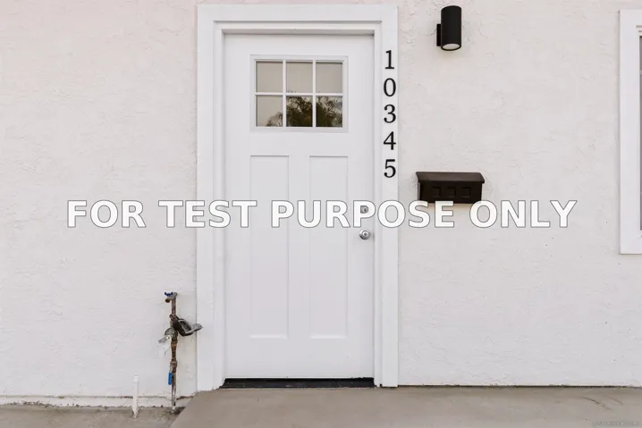 Demo/Test Data 10345 Lipscomb Dr, San Diego, Ca 92126