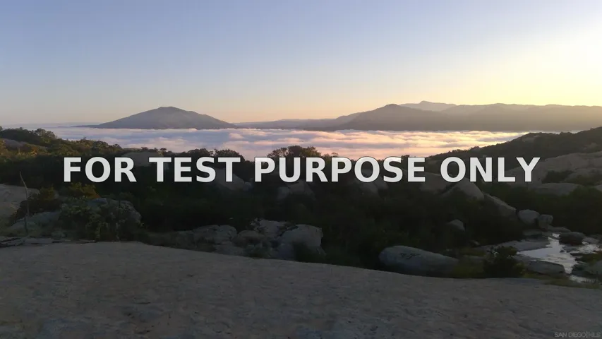 Demo/Test Data 19150 High Glen, Alpine, Ca 91901