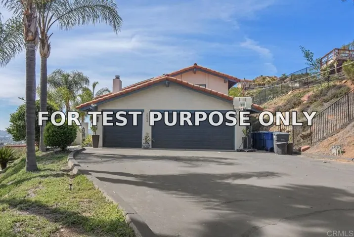 Demo/Test Data 2044 Eula Lane, El Cajon, Ca 92019
